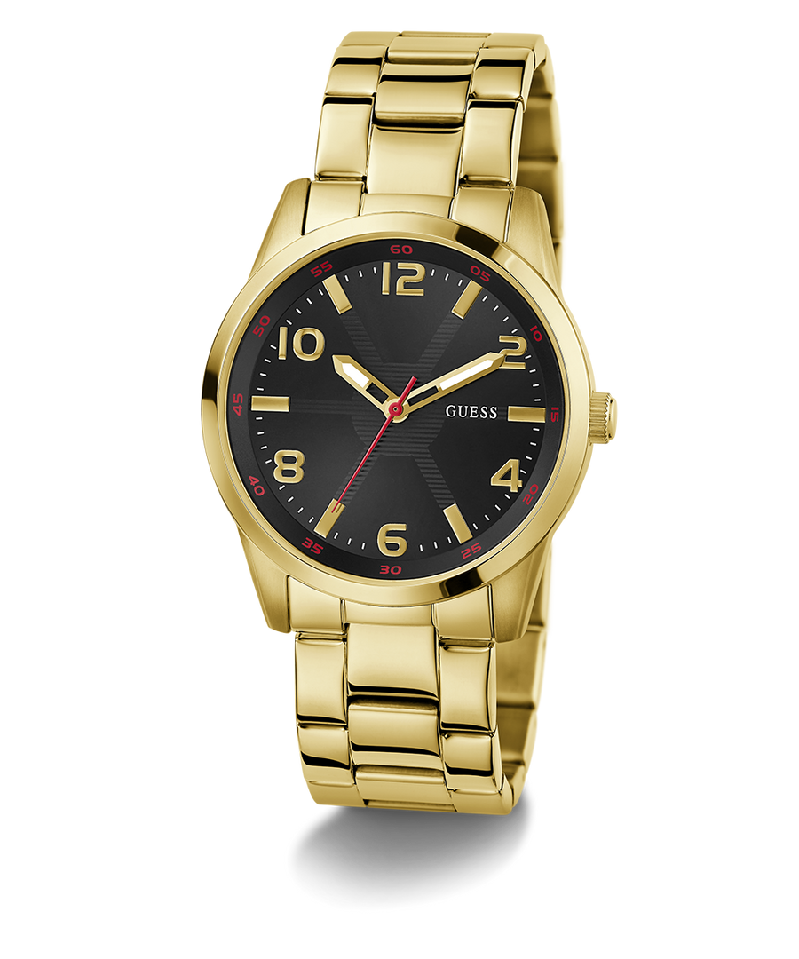 GUESS Mens Gold Tone Analog WatchGW0804G3 angle