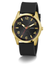 GW0805G2 GUESS Mens Black Gold Tone Analog Watch angle