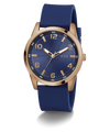 GW0805G3 GUESS Mens Blue Rose Gold Tone Analog Watch angle