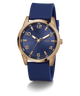 GW0805G3 GUESS Mens Blue Rose Gold Tone Analog Watch angle