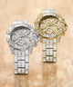 GW0812L1 40th Anniversary Limited Edition GUESS Ladies Silver Tone Multi-function Watch lifestyle two watches