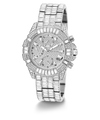 GW0812L1 40th Anniversary Limited Edition GUESS Ladies Silver Tone Multi-function Watch angle