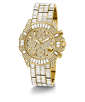 GW0812L2 40th Anniversary Limited Edition GUESS Ladies Gold Tone Multi-function Watch angle