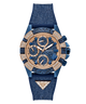 40th Anniversary Special Edition GUESS Ladies Blue Rose Gold Tone Multi-function Watch