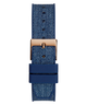 40th Anniversary Special Edition GUESS Ladies Blue Rose Gold Tone Multi-function Watch back view