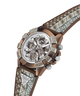 40th Anniversary Special Edition GUESS Ladies Brown Coffee Multi-function Watch lifestyle angle