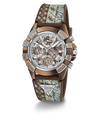 40th Anniversary Special Edition GUESS Ladies Brown Coffee Multi-function Watch angle