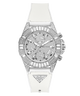 40th Anniversary Special Edition GUESS Ladies White Silver Tone Multi-function Watch