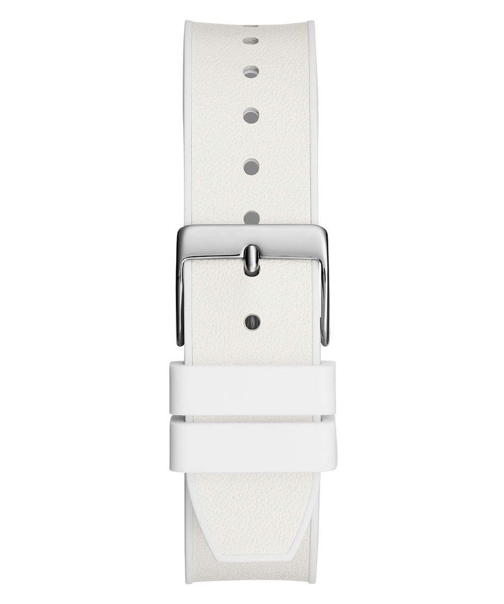 Guess watch women's white leather strap best sale