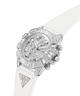 40th Anniversary Special Edition GUESS Ladies White Silver Tone Multi-function Watch lifestyle angle