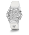 40th Anniversary Special Edition GUESS Ladies White Silver Tone Multi-function Watch angle