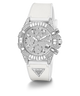 40th Anniversary Special Edition GUESS Ladies White Silver Tone Multi-function Watch angle