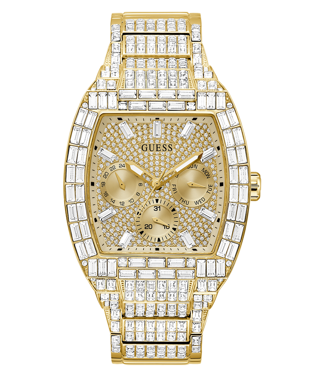 GW0816G2 40th Anniversary Limited Edition GUESS Mens Gold Tone Multi-function Watch