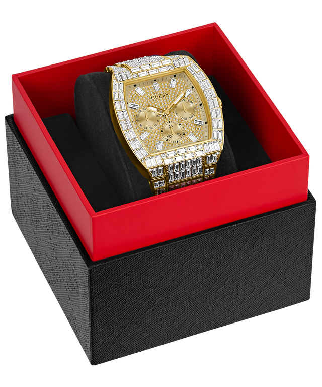 GW0816G2 40th Anniversary Limited Edition GUESS Mens Gold Tone Multi-function Watch watch in box