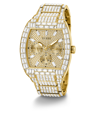 GW0816G2 40th Anniversary Limited Edition GUESS Mens Gold Tone Multi-function Watch angle