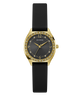 GW0820L1 GUESS Ladies Black Gold Tone Analog Watch