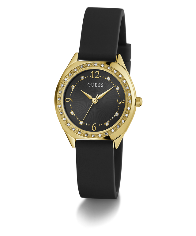 GUESS Ladies Black Gold Tone Analog Watch GW0820L1 GUESS