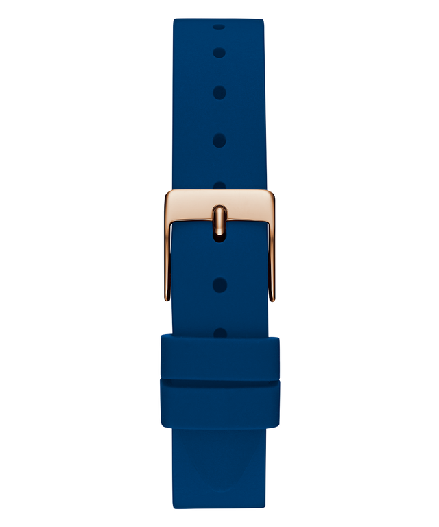 GW0820L2 GUESS Ladies Blue Rose Gold Tone Analog Watch back view