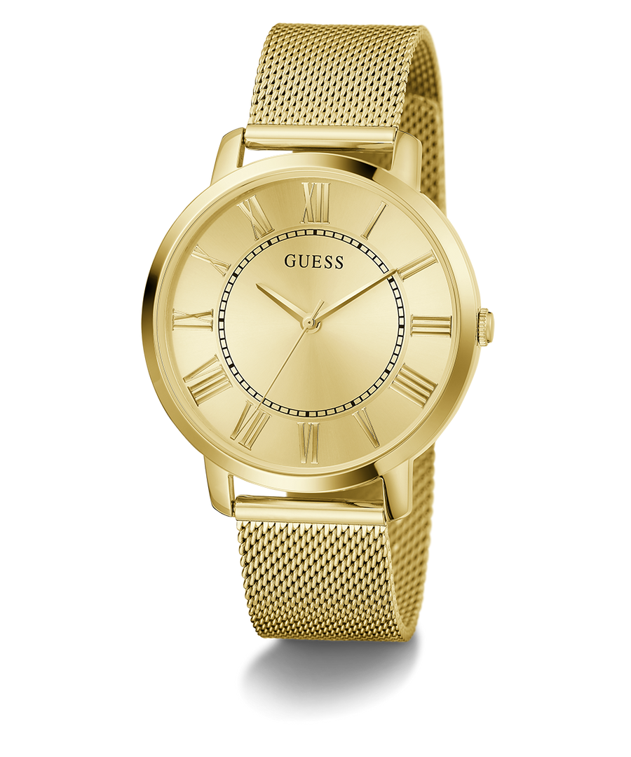 GW0832G1 GUESS Mens Gold Tone Analog Watch angle