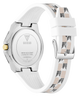 GW0834L1 GUESS Ladies White 2-Tone Analog Watch caseback