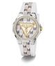 GW0834L1 GUESS Ladies White 2-Tone Analog Watch angle