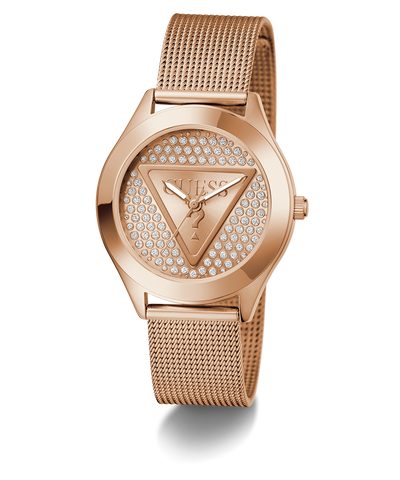 GW0835L3 GUESS Ladies Rose Gold Tone Analog Watch angle