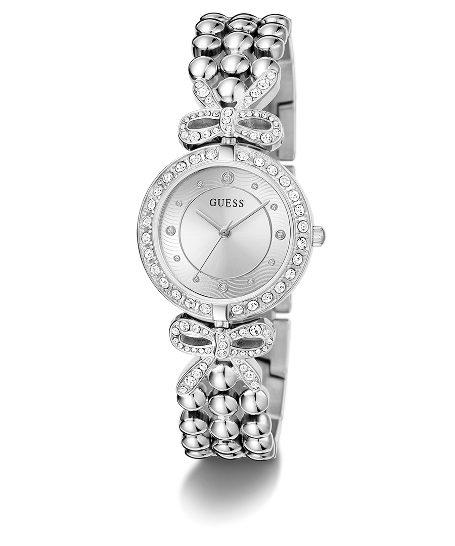 GW0838L1 GUESS Ladies Silver Tone Analog Watch angle