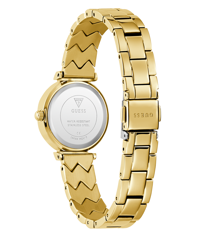 GW0839L2 GUESS Ladies Gold Tone Analog Watch caseback