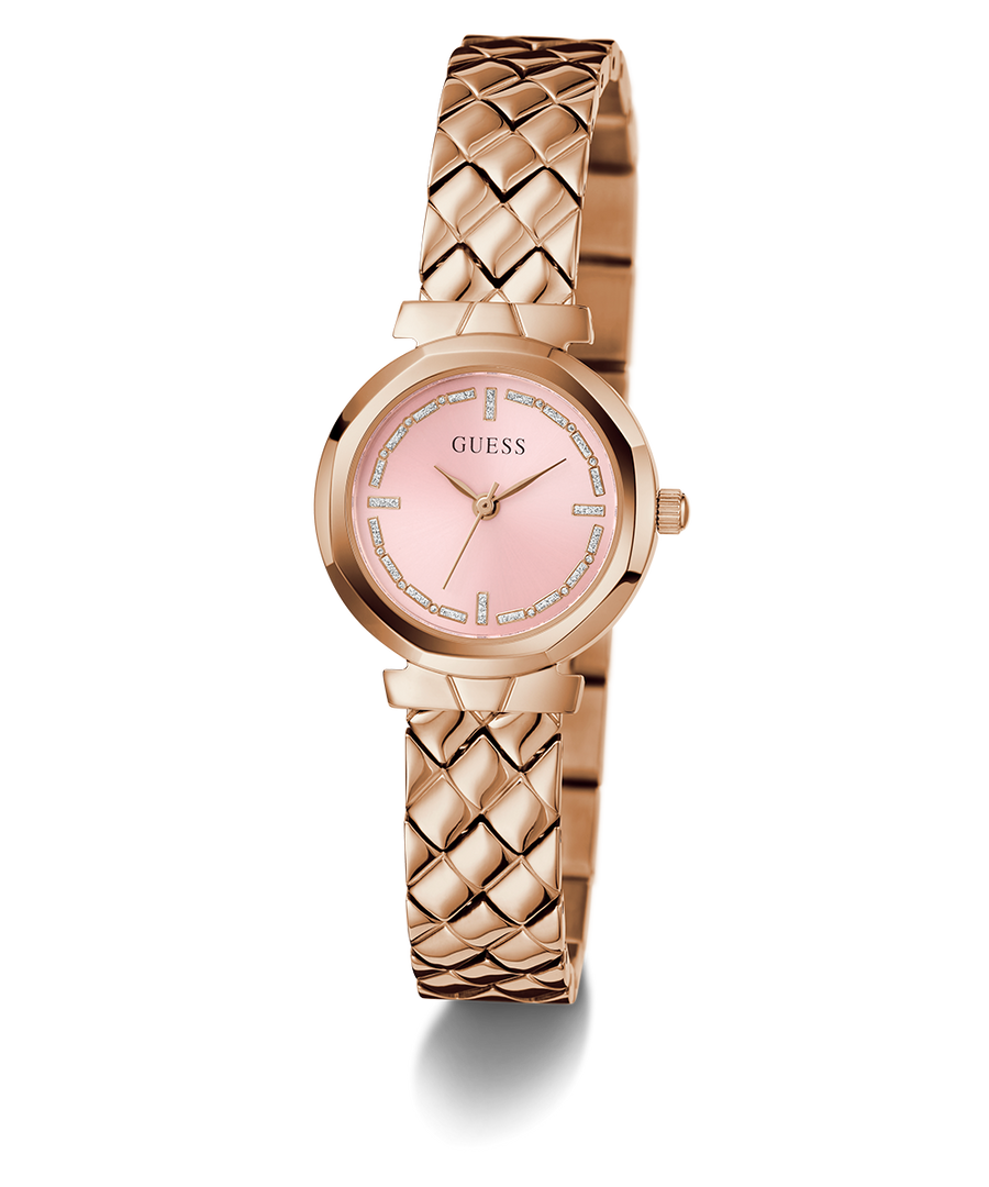 GW0839L3 GUESS Ladies Rose Gold Tone Analog Watch angle