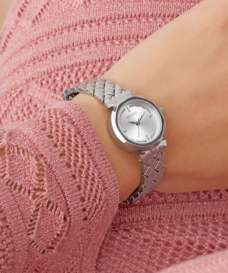 Guess Ladies Mini Rumour Silver Dial, Silver Case & Band - GW0839L4 GUESS Guess Ladies Mini Rumour Silver Dial, Silver Case & Band - GW0839L4 GUESS