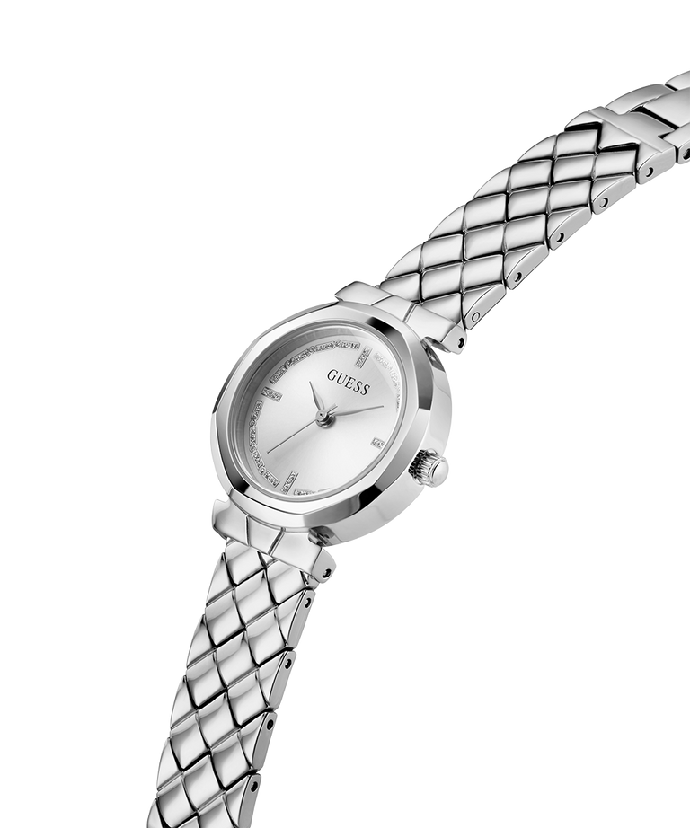 Guess Ladies Mini Rumour Silver Dial, Silver Case & Band - GW0839L4 GUESS Guess Ladies Mini Rumour Silver Dial, Silver Case & Band - GW0839L4 GUESS