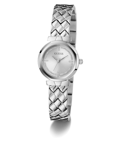 GW0839L4 GUESS Ladies Silver Tone Analog Watch angle