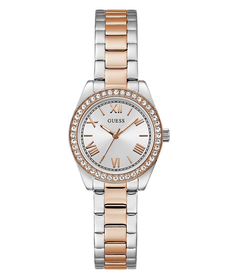 Guess Ladies Mini Luna 2-Tone Rose Gold, Silver Dial - GW0841L3 GUESS Guess Ladies Mini Luna 2-Tone Rose Gold, Silver Dial - GW0841L3 GUESS