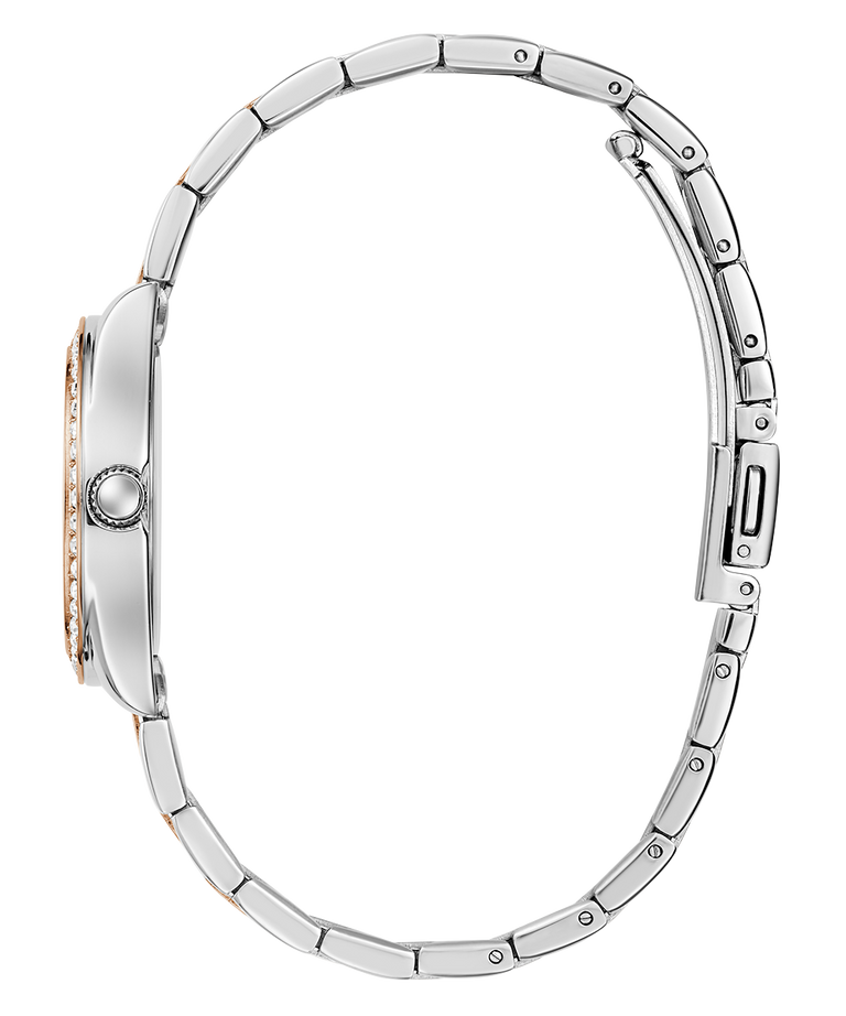 Guess Ladies Mini Luna 2-Tone Rose Gold, Silver Dial - GW0841L3 GUESS Guess Ladies Mini Luna 2-Tone Rose Gold, Silver Dial - GW0841L3 GUESS