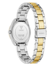 Caseback of GUESS Ladies 2-Tone Analog Watch