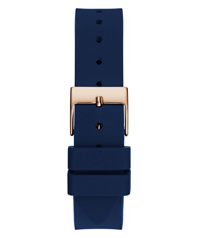 GW0844L3 GUESS Ladies Blue Rose Gold Tone Analog Watch back