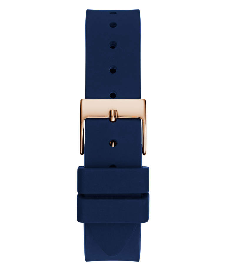 GW0844L3 GUESS Ladies Blue Rose Gold Tone Analog Watch back