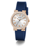 GW0844L3 GUESS Ladies Blue Rose Gold Tone Analog Watch angle