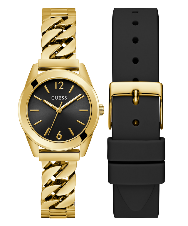 GUESS Ladies Gold Tone Analog Watch Box Set GW0845L2 GUESS