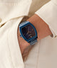 GW0847G2 GUESS Mens Blue Analog Watch watch on wrist