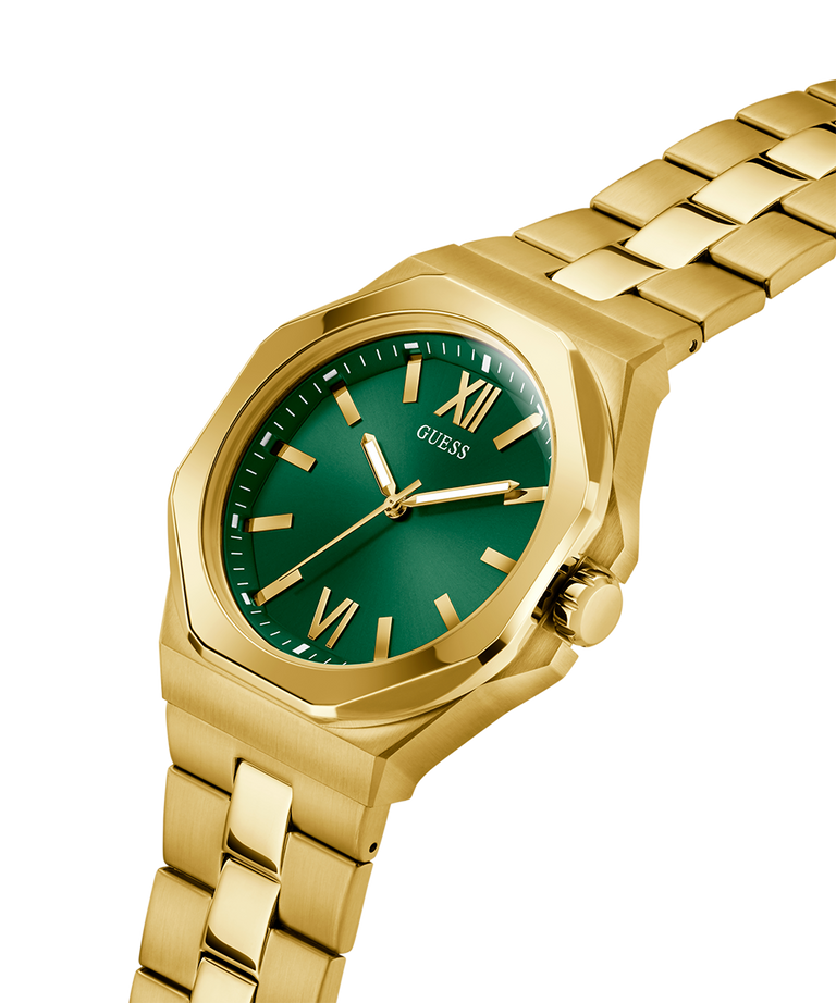 GW0849G2 GUESS Mens Gold Tone Analog Watch lifestyle angle