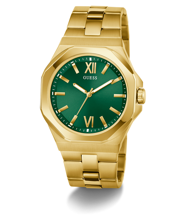 GW0849G2 GUESS Mens Gold Tone Analog Watch angle