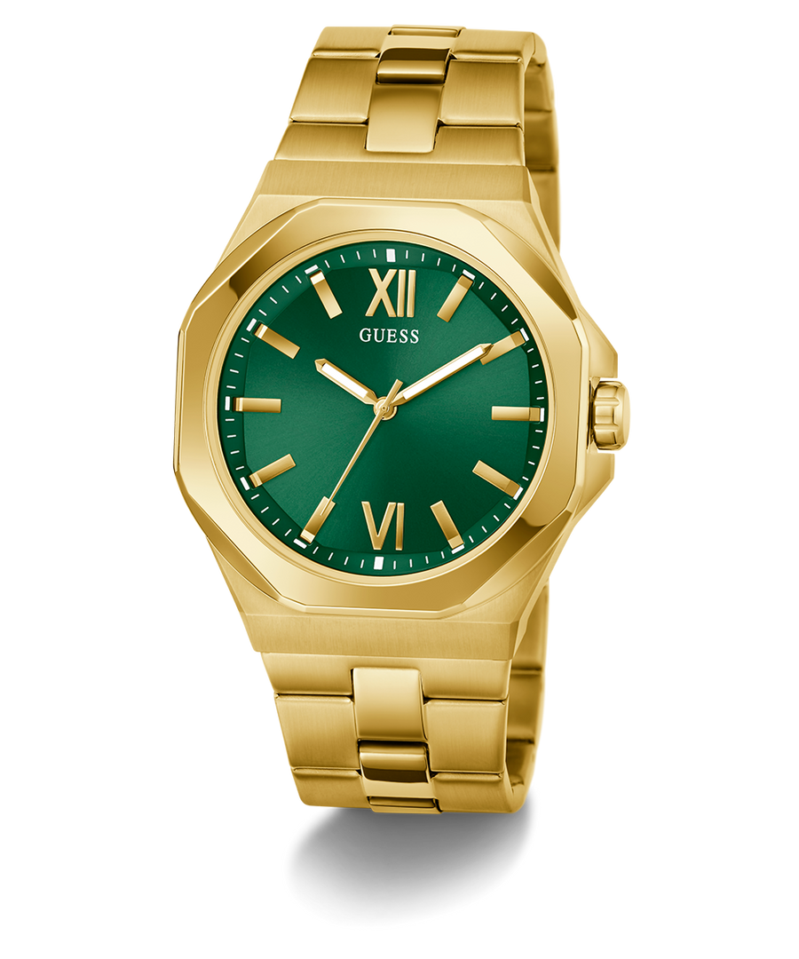 GW0849G2 GUESS Mens Gold Tone Analog Watch angle