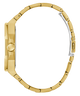 side of GUESS Mens Gold Tone Analog Watch