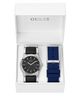 Reloj analógico GUESS para hombre en tono plateado y negro