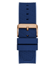 GW0853G3 GUESS Mens Blue Rose Gold Tone Multi-function Watch back