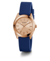 GW0855L1 GUESS Ladies Blue Rose Gold Tone Analog Watch angle