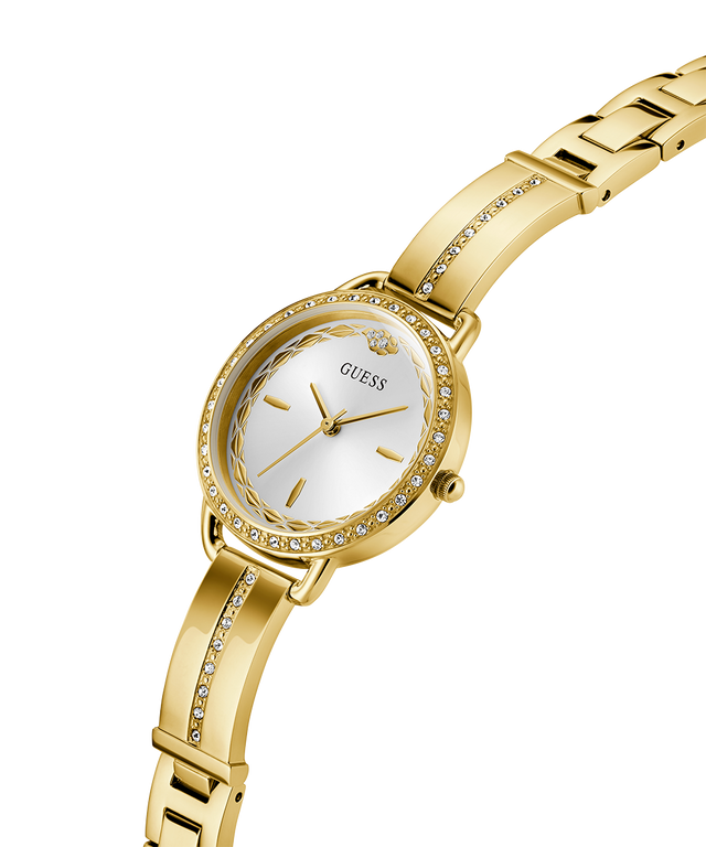 GW0856L1 GUESS Limited Edition Lunar New Year Ladies Gold Tone Analog Watch angle lifestyle