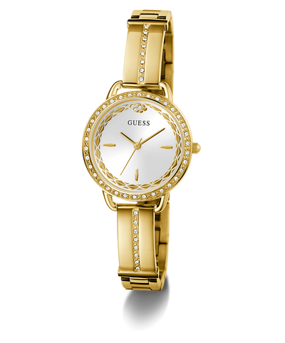 GW0856L1 GUESS Limited Edition Lunar New Year Ladies Gold Tone Analog Watch angle