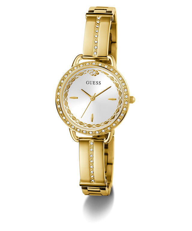 GW0856L1 GUESS Limited Edition Lunar New Year Ladies Gold Tone Analog Watch angle